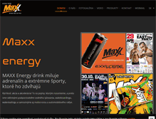 Tablet Screenshot of maxxenergydrink.com